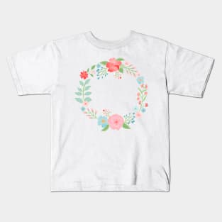 Wreath of flowers Kids T-Shirt